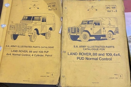 Land Rover 88 Original Manuals