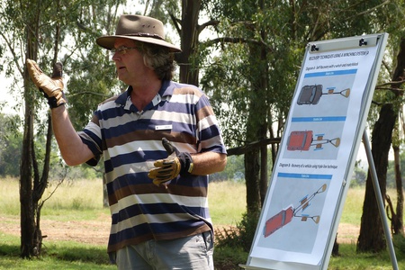 Jakob explaining winching