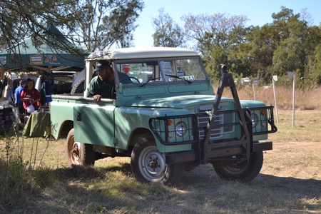 Brian in his winning vehicle