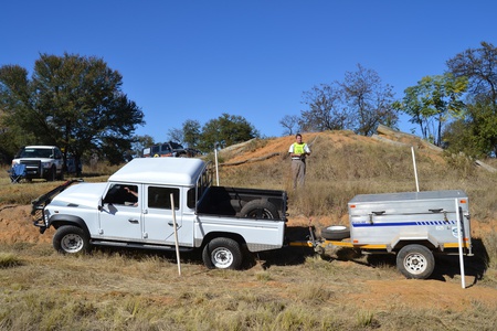 Defender 130 doing well with the trailer