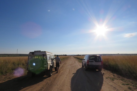 Participants steering from outside