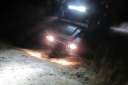 Navigating a course at night - not an easy matter
