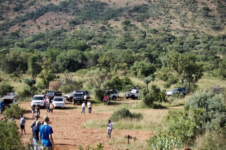 Gather at the first obstacle